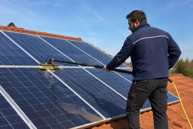 Nettoyage et entretien de panneaux solaires aux Cabannes