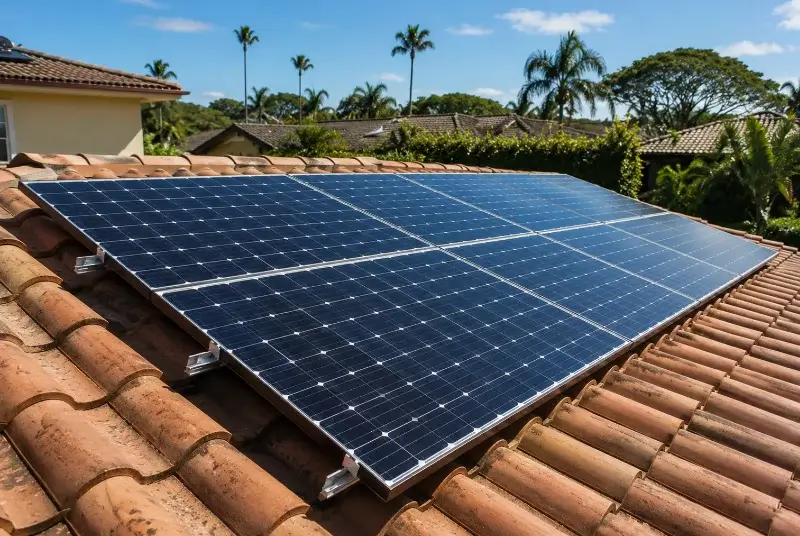 Installation de panneaux solaires aux Cabannes